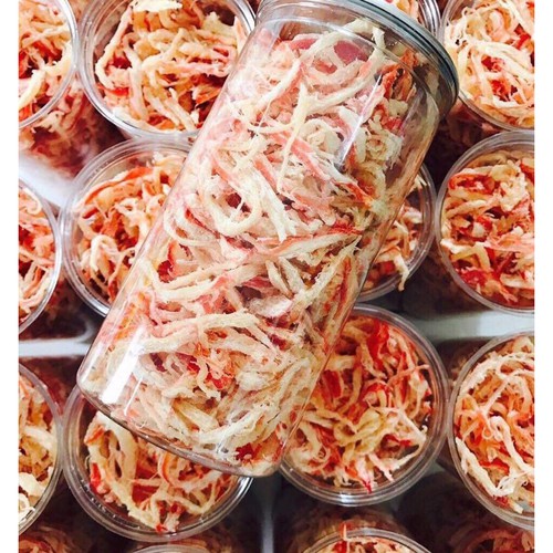 Khô mực xé sợi hấp nước dừa