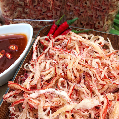 Khô mực xé sợi hấp nước dừa - Image 3