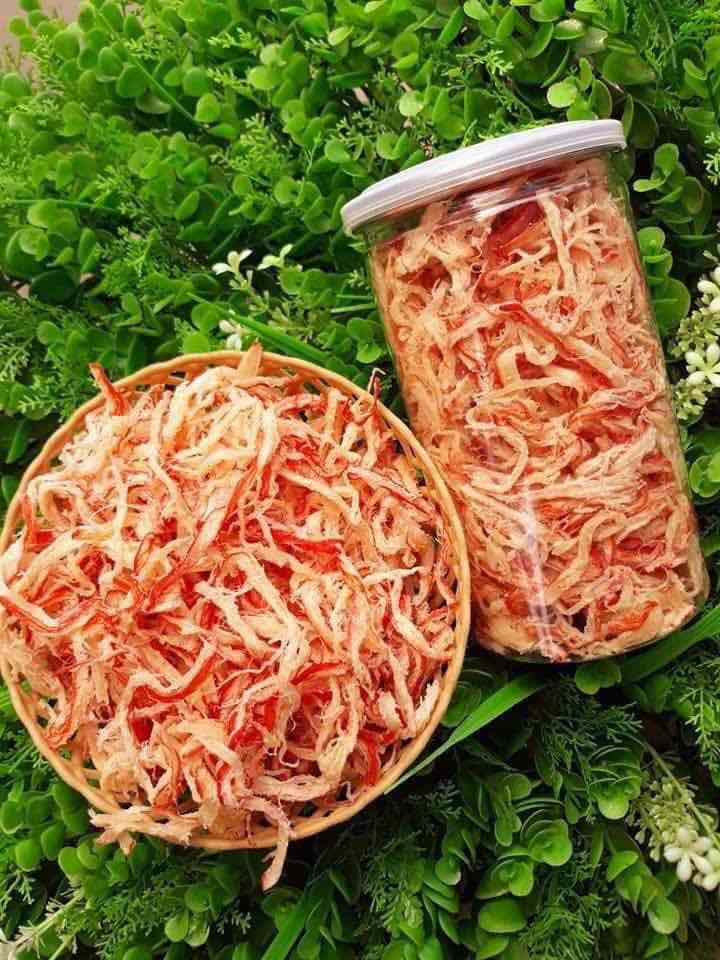 Khô mực xé sợi hấp nước dừa - Image 4